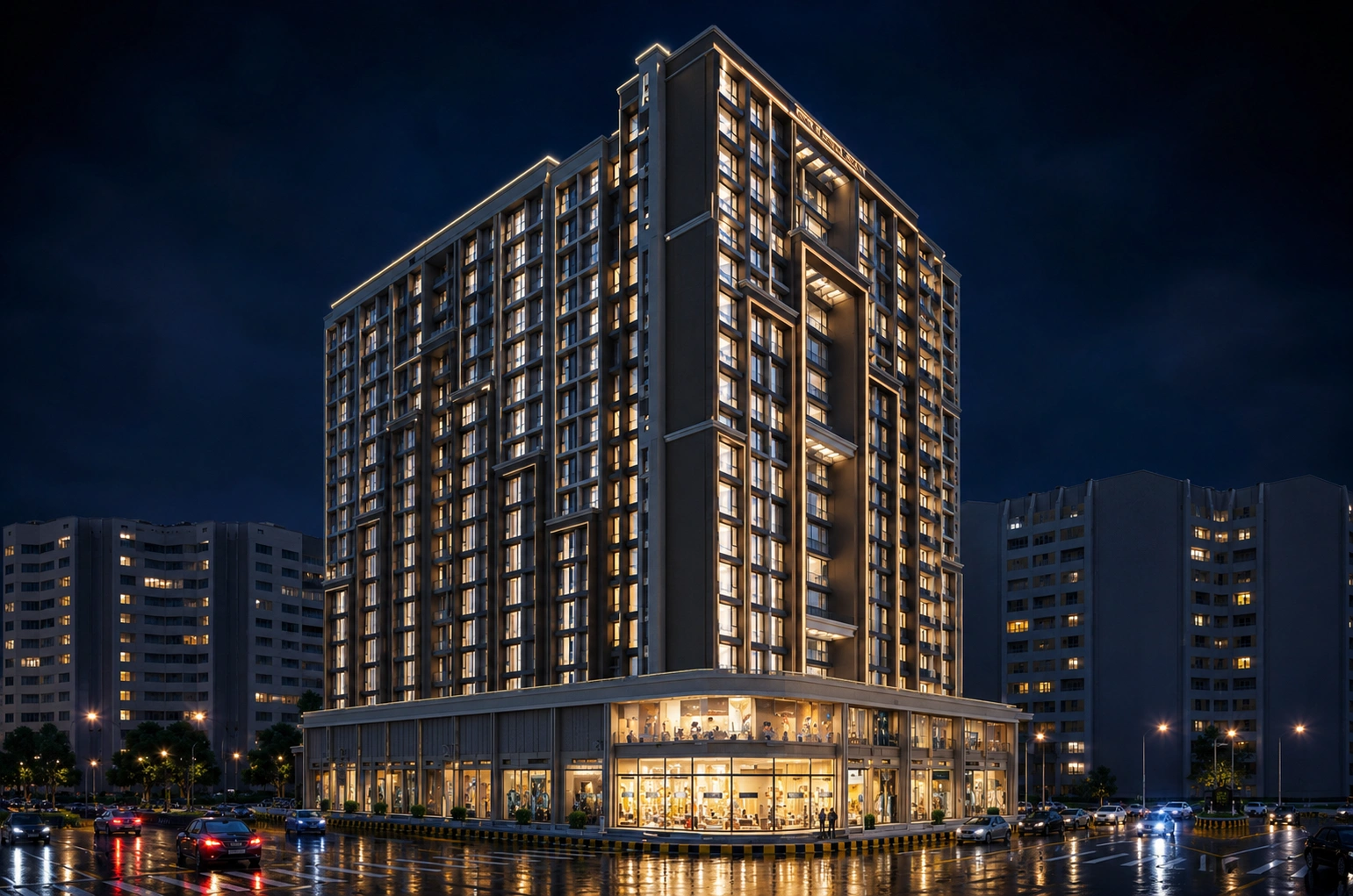 Neelkanth TPS1 Panvel – commercial shops and landscaped garden